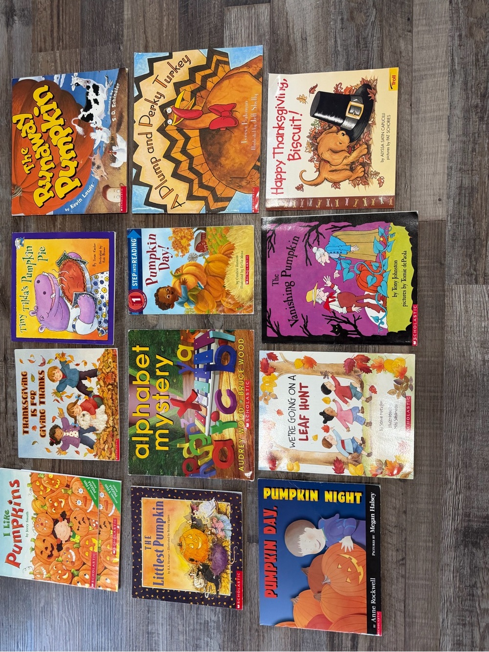 Assorted Kids Books - Colorful Fall & Pumpkin Picture Books